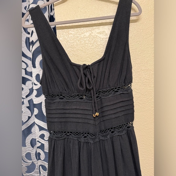 FP Beach crochet cutout livin lovely harem jumpsuit black - Picture 5 of 6